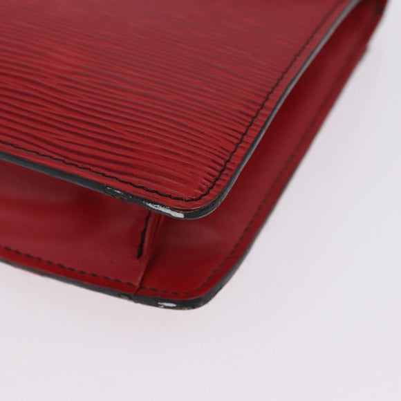 LOUIS VUITTON Epi Montaigne 27 Clutch Bag Red M52657 LV Auth BA15360