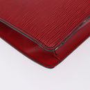 LOUIS VUITTON Epi Montaigne 27 Clutch Bag Red M52657 LV Auth BA15360-16