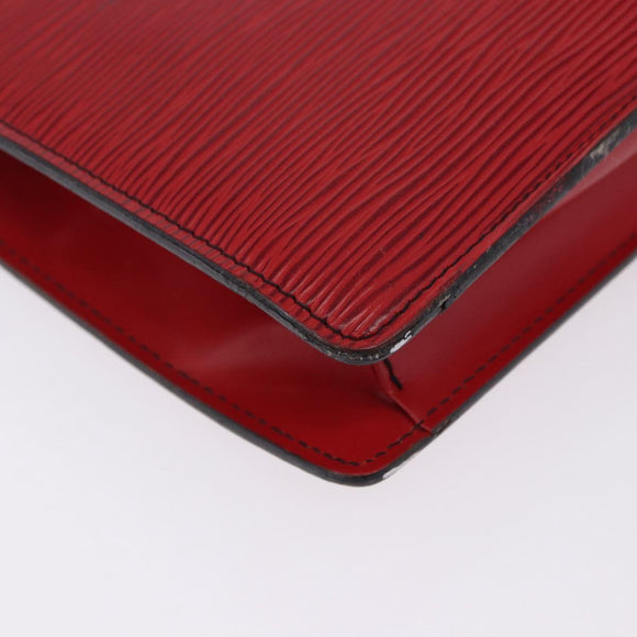 LOUIS VUITTON Epi Montaigne 27 Clutch Bag Red M52657 LV Auth BA15360
