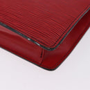 LOUIS VUITTON Epi Montaigne 27 Clutch Bag Red M52657 LV Auth BA15360-17