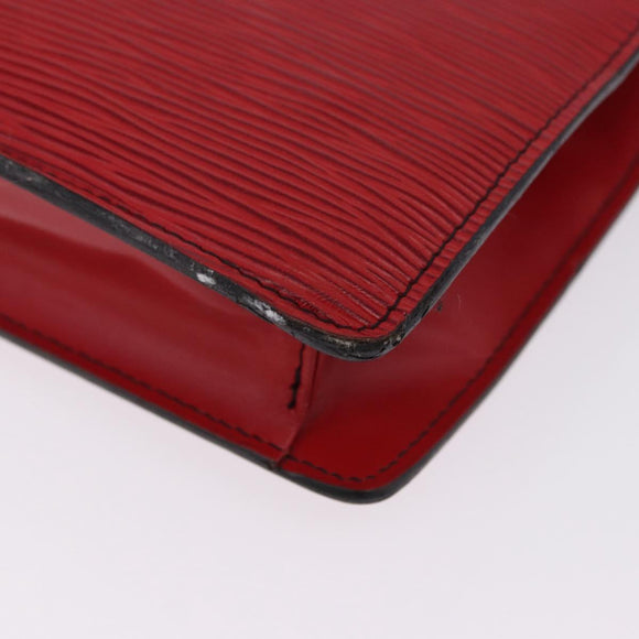 LOUIS VUITTON Epi Montaigne 27 Clutch Bag Red M52657 LV Auth BA15360