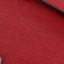 LOUIS VUITTON Epi Montaigne 27 Clutch Bag Red M52657 LV Auth BA15360-8