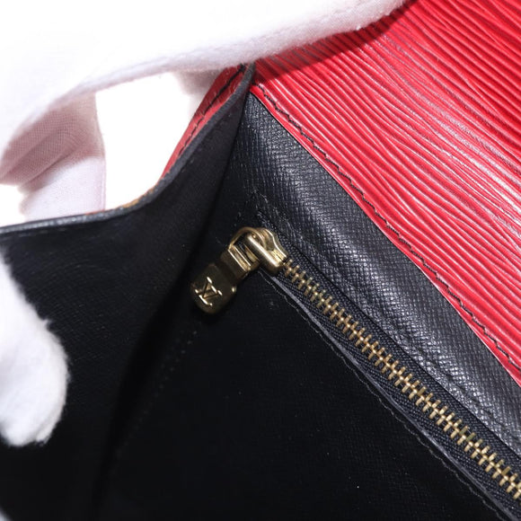 LOUIS VUITTON Epi Montaigne 27 Clutch Bag Red M52657 LV Auth BA15360
