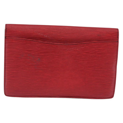 LOUIS VUITTON Epi Montaigne 27 Clutch Bag Red M52657 LV Auth BA15360 - 0