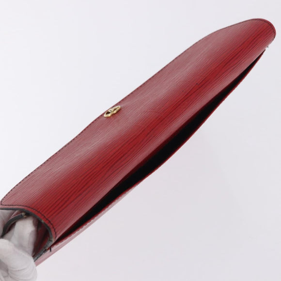 LOUIS VUITTON Epi Montaigne 27 Clutch Bag Red M52657 LV Auth BA15360