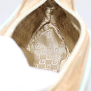 GUCCI Pouch Canvas Light Blue Gold Tone 039 1133 Auth BA15361-18