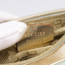 GUCCI Pouch Canvas Light Blue Gold Tone 039 1133 Auth BA15361-12