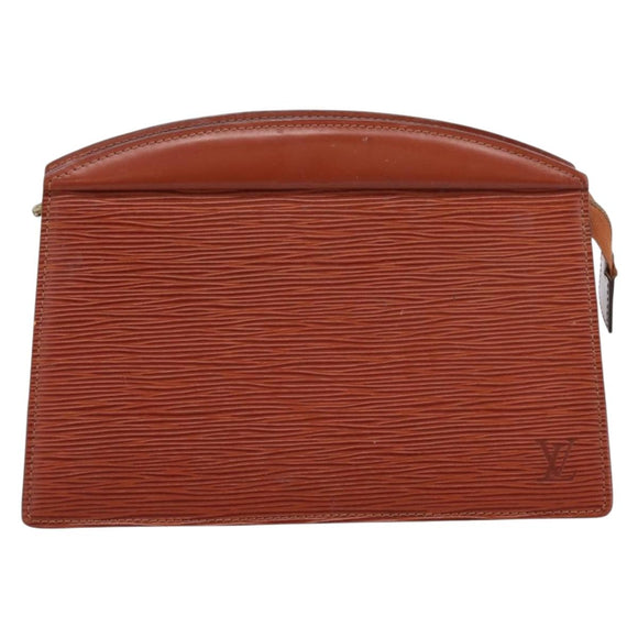 LOUIS VUITTON Epi Trousse Crete Pouch Brown M48403 LV Auth BA15366