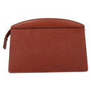 LOUIS VUITTON Epi Trousse Crete Pouch Brown M48403 LV Auth BA15366-2