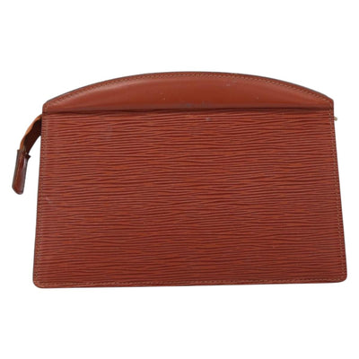 LOUIS VUITTON Epi Trousse Crete Pouch Brown M48403 LV Auth BA15366 - 0