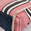 CHANEL Hand Bag Canvas Pink Silver CC Auth BA15367-15