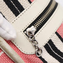 CHANEL Hand Bag Canvas Pink Silver CC Auth BA15367-24