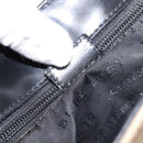 BURBERRY Nova Check Hand Bag PVC Leather Beige Silver Auth BA15368-21