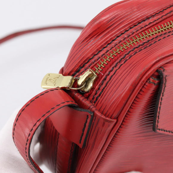 LOUIS VUITTON Epi June Feuille Shoulder Bag Red M52157 LV Auth BA15370