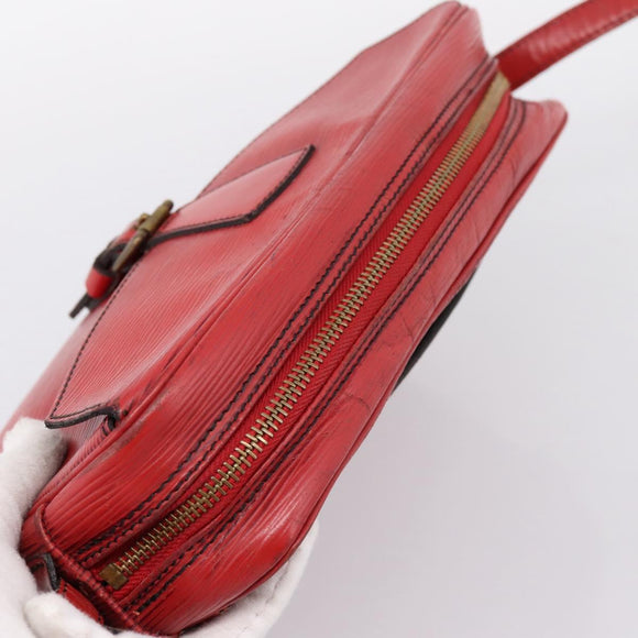 LOUIS VUITTON Epi June Feuille Shoulder Bag Red M52157 LV Auth BA15370