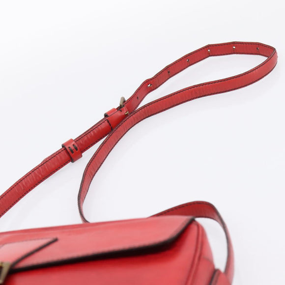 LOUIS VUITTON Epi June Feuille Shoulder Bag Red M52157 LV Auth BA15370