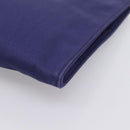 VALENTINO Clutch Bag Canvas Navy Silver Auth BA15372A-15