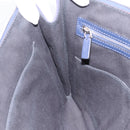 VALENTINO Clutch Bag Canvas Navy Silver Auth BA15372A-21