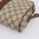 GUCCI GG Supreme Web Sherry Line Shoulder Bag PVC Beige 010 378 Auth BA15373-12