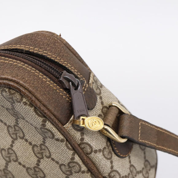 GUCCI GG Supreme Web Sherry Line Shoulder Bag PVC Beige 010 378 Auth BA15373