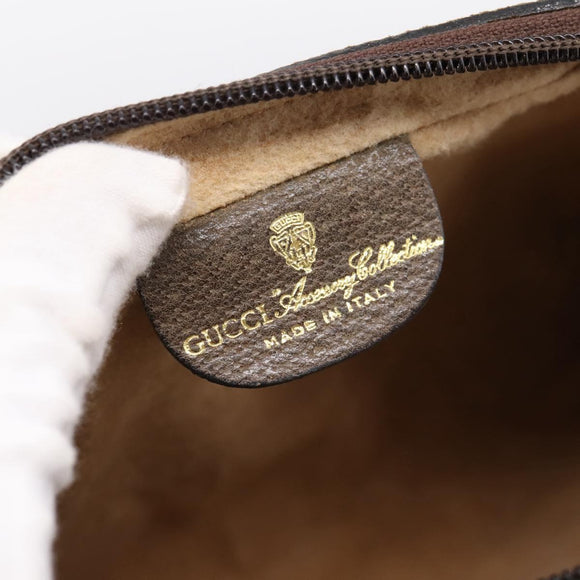 GUCCI GG Supreme Web Sherry Line Shoulder Bag PVC Beige 010 378 Auth BA15373