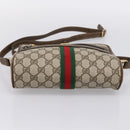 GUCCI GG Supreme Web Sherry Line Shoulder Bag PVC Beige 010 378 Auth BA15373-9