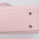 VERSACE Hand Bag Leather 2way Pink Silver Auth BA15378V-6