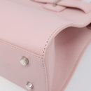 VERSACE Hand Bag Leather 2way Pink Silver Auth BA15378V-15