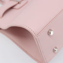 VERSACE Hand Bag Leather 2way Pink Silver Auth BA15378V-16