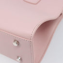 VERSACE Hand Bag Leather 2way Pink Silver Auth BA15378V-17