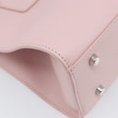 VERSACE Hand Bag Leather 2way Pink Silver Auth BA15378V-18