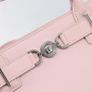 VERSACE Hand Bag Leather 2way Pink Silver Auth BA15378V-20