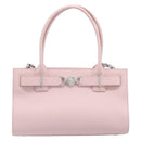 VERSACE Hand Bag Leather 2way Pink Silver Auth BA15378V-13