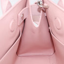 VERSACE Hand Bag Leather 2way Pink Silver Auth BA15378V-23