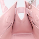 VERSACE Hand Bag Leather 2way Pink Silver Auth BA15378V-24