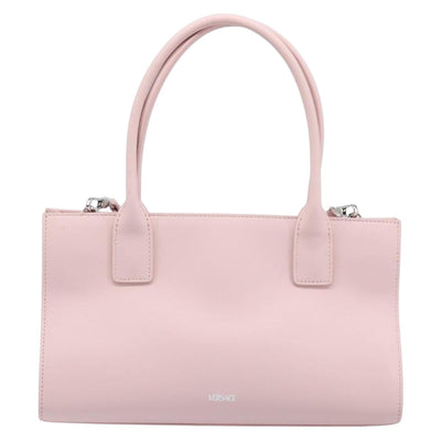VERSACE Hand Bag Leather 2way Pink Silver Auth BA15378V - 0