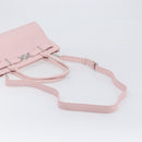 VERSACE Hand Bag Leather 2way Pink Silver Auth BA15378V-10