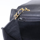 CHANEL Lamb Skin Matelasse Chain Shoulder Bag Black Gold Tone CC Auth BA15379A-19