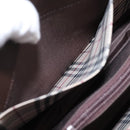 BURBERRY Hand Bag Leather Brown Silver Auth BA15380A-24