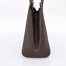 BURBERRY Hand Bag Leather Brown Silver Auth BA15380A-3