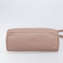 GUCCI Bamboo Hand Bag Leather 2way Pink Gold Tone 323660 Auth BA15382A-5
