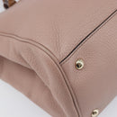 GUCCI Bamboo Hand Bag Leather 2way Pink Gold Tone 323660 Auth BA15382A-17