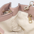 GUCCI Bamboo Hand Bag Leather 2way Pink Gold Tone 323660 Auth BA15382A-22