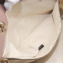 GUCCI Bamboo Hand Bag Leather 2way Pink Gold Tone 323660 Auth BA15382A-24