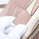 GUCCI Bamboo Hand Bag Leather 2way Pink Gold Tone 323660 Auth BA15382A-11