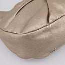 Salvatore Ferragamo Vala Hand Bag Leather Gold Auth BA15384-11