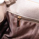 Salvatore Ferragamo Vala Hand Bag Leather Gold Auth BA15384-18