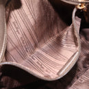 Salvatore Ferragamo Vala Hand Bag Leather Gold Auth BA15384-19