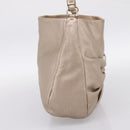 Salvatore Ferragamo Vala Hand Bag Leather Gold Auth BA15384-4