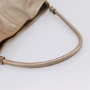 Salvatore Ferragamo Vala Hand Bag Leather Gold Auth BA15384-7
